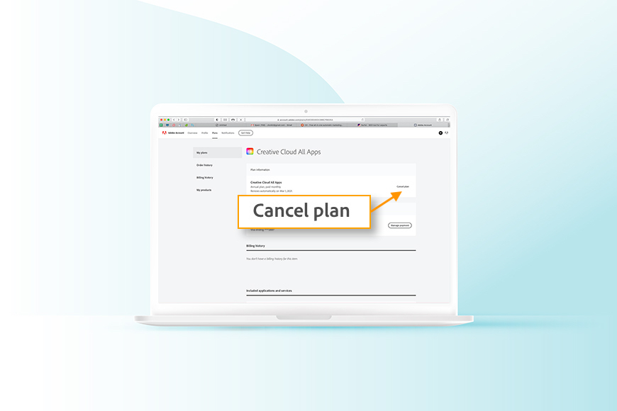 Step-by-step workflow guide on how to cancel Adobe Lightroom subscription