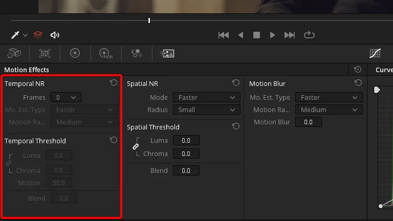 How to reduce noise in DaVinci Resolve Color page with Temporal NR node caching turned on