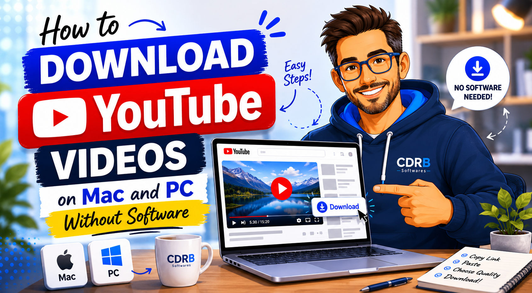 How to download YouTube videos on Mac and PC without software